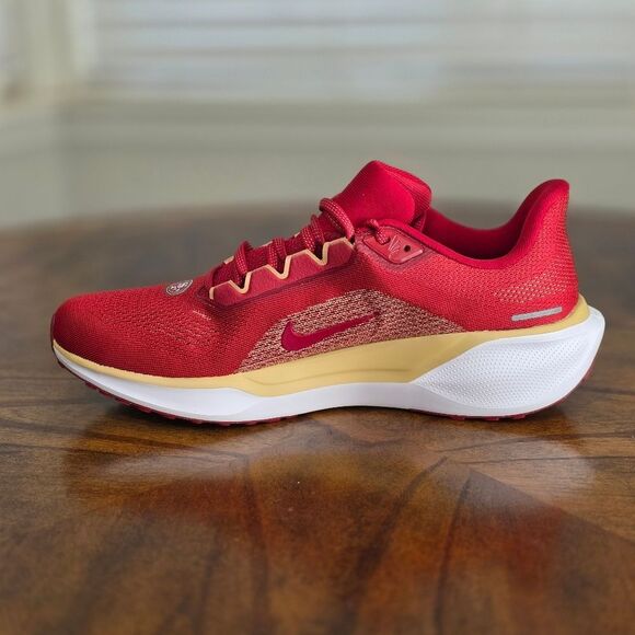 Nike Zoom Pegasus 41 NFL San Francisco 49ers Team Issued PE Men's 9.5 FZ5070-600 - Picture 8 of 16